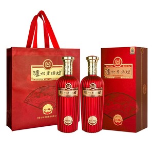 瀘州老窖！老酒坊紅耀酒500ml*2瓶春節禮盒裝